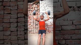 Shoulder Workout at Home 💪|  Dumbbell Shoulder Press | Best Shoulder Exercise #viral #trending#short