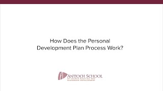 2. how does the personal development plan process work?