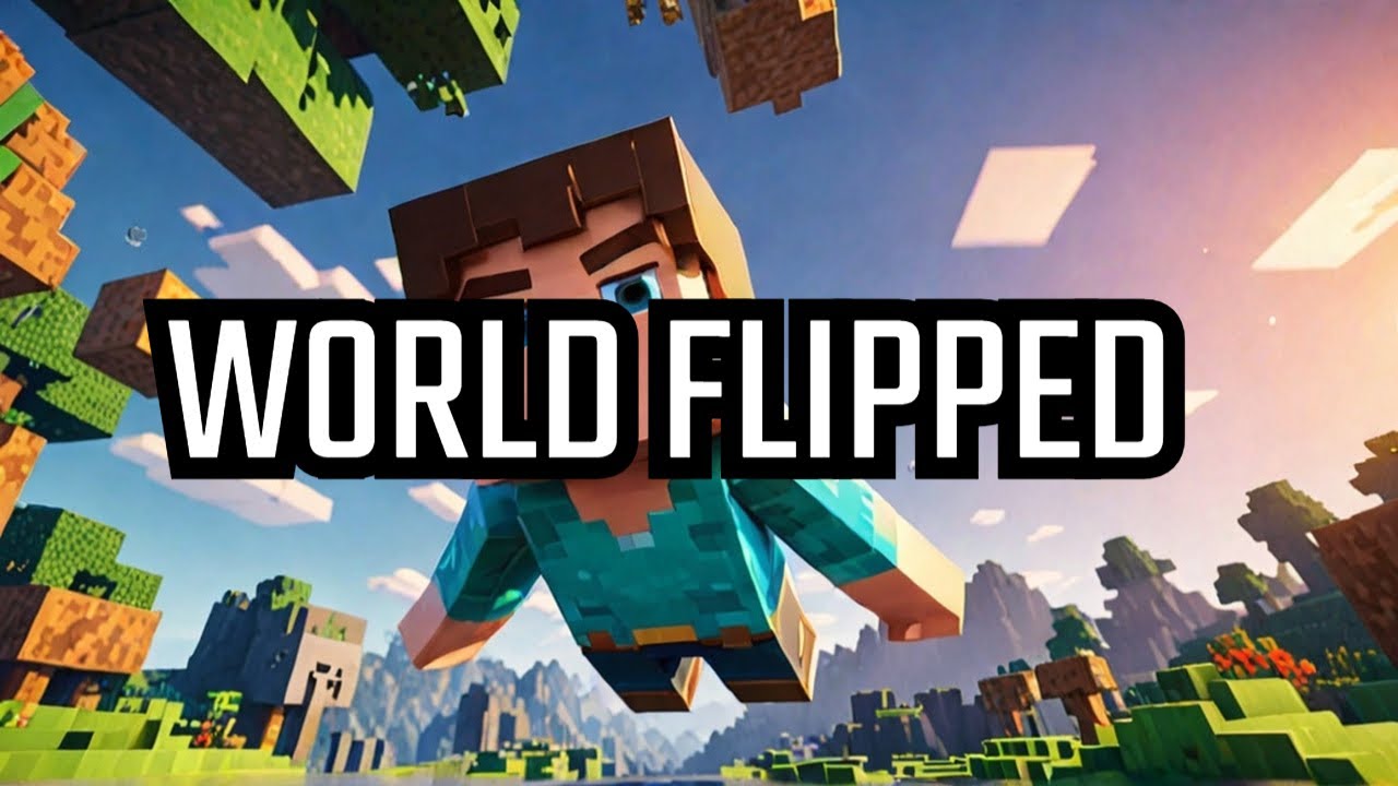 Minecraft upside down!