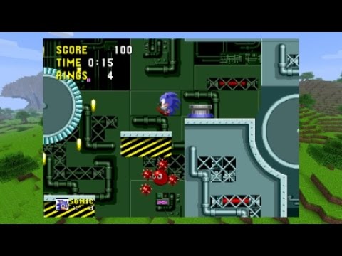 Minecraft x Sonic The Hedgehog - Scrap Brain Zone Remix - YouTube