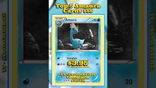 Top 5 RAREST &amp; Most Expensive Amaura Pokémon Cards! 🧊✨ #pokemon #top5 #tcg #pokémon #pokemoncards