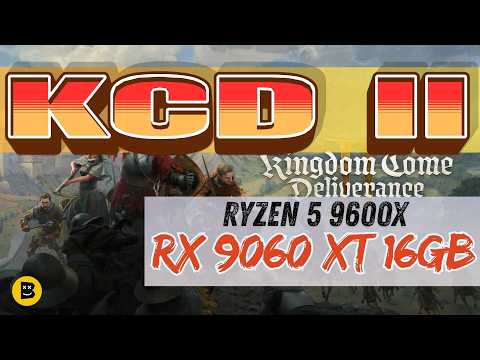 Náhled videa s měřením FPS ve hře Kingdom Come Deliverance II na sestavě s Radeon RX 9060 XT a Ryzen 5 9600X