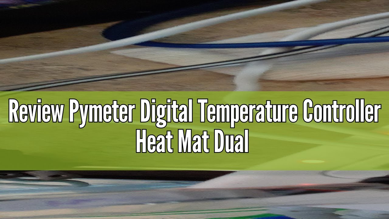Review Pymeter Digital Temperature Controller Heat Mat Dual Thermostat Outlet Heating Cooling for Ho