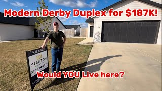 Would You Live in This Modern $187K Duplex? | New 2022 Home in Derby KS