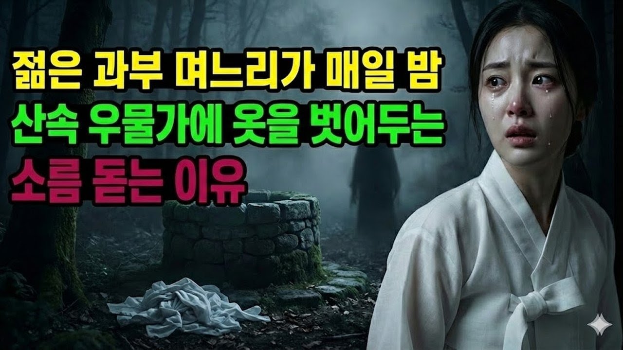 젊은 과부 며느리가 매일 밤 산속에서 옷을 벗어둔 소름 돋는 이유