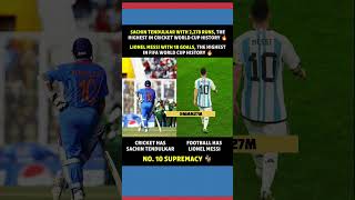 No. 10 Supremacy: Sachin Tendulkar & Lionel Messi! 🐐 #cricket #messi