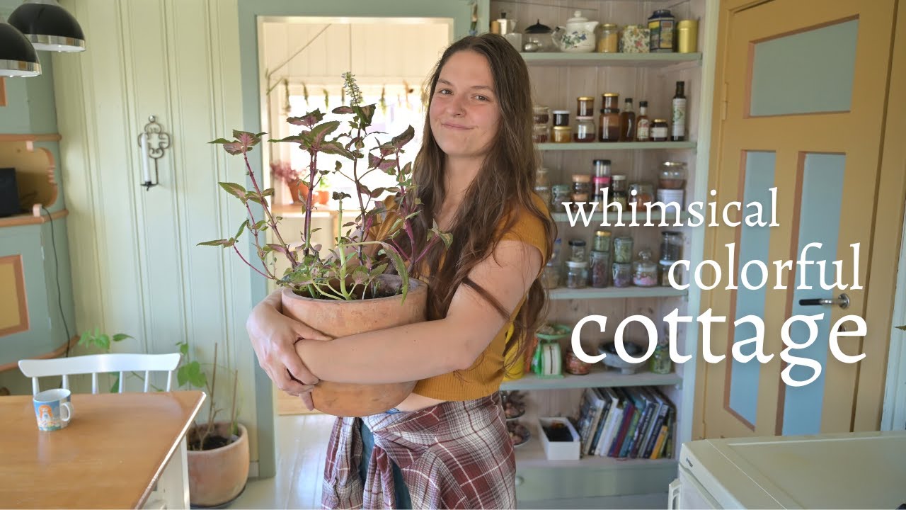 Colorful country Cottage tour - before and after one year rental ...