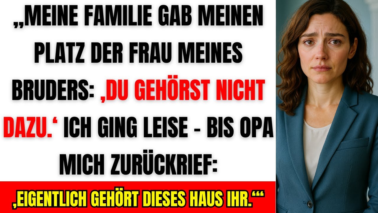 Meine Familie demütigte mich beim Abendessen – bis Opa ALLES enthüllte…