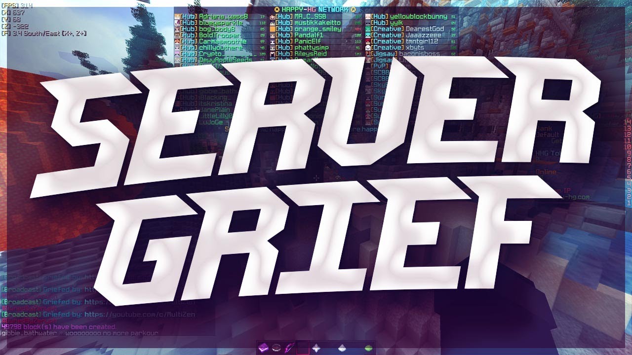 Griefing mc.happy-hg.com | Zenyph