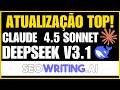 Nova Atualização Seowriting AI: Deepseek V3.1 e Claude 4.5 Sonnet com Real Time SERP