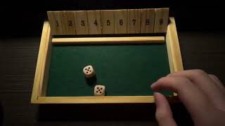 ASMR Shut The Box For Deep Sleep🎧|Wooden &amp; Dice Sounds💤(Whisper)