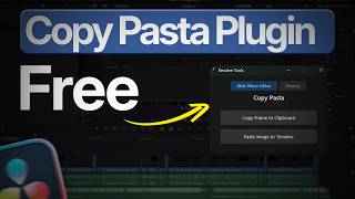 Copy Pasta Paste Any Image Into DaVinci Resolve Timeline No Import Needed (Free Plugin): Min and Mac