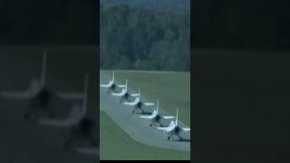 Thunderbirds Perfectly Aligned on the Runway #aviation #planes #fighterjet
