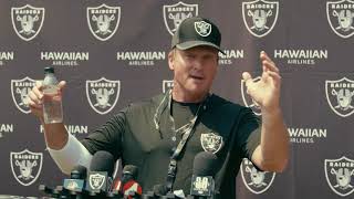 Jon Gruden On Rodney Hudson/Derek Carr Teamwork: They’re Just On the Same Page