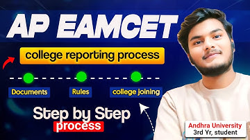 ap eamcet self reporting process 2025 step by step guide