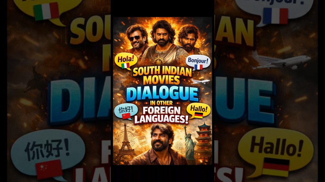 South Indian Movie Dialogues in Foreign Languages 😱 | China • Spain  Japan  India 