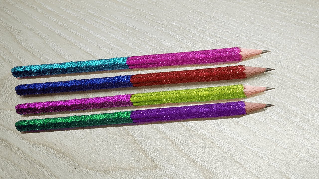 DIY Glitter Pencils  How to Make a Sparkly Pencil 