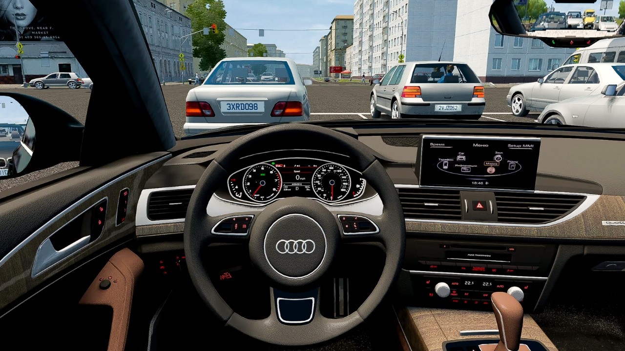 2015 Audi A6-Series C7 Sedan - City Car Driving [G29 Steering Wheel Game Play]