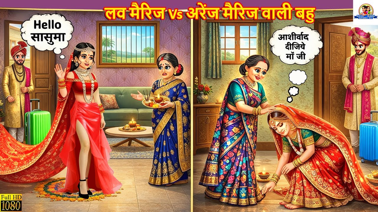 लव मैरिज Vs अरेंज मैरिज वाली बहु | Hindi Kahani | Saas Bahu| Hindi Story | Moral Stories | Story