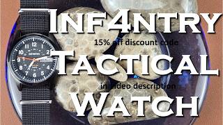 Infantry Watch Co. FIELD OPS — Black Tactical Military Field Watch