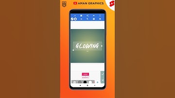 Create Glowing Text Effect In Pixellab | Neon effect | Aman Graphics #shorts