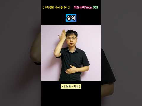 [ 기초 수어 Voca ] 563. 상식 - 수화배우기 [주넌쌤의 수어놀이터]