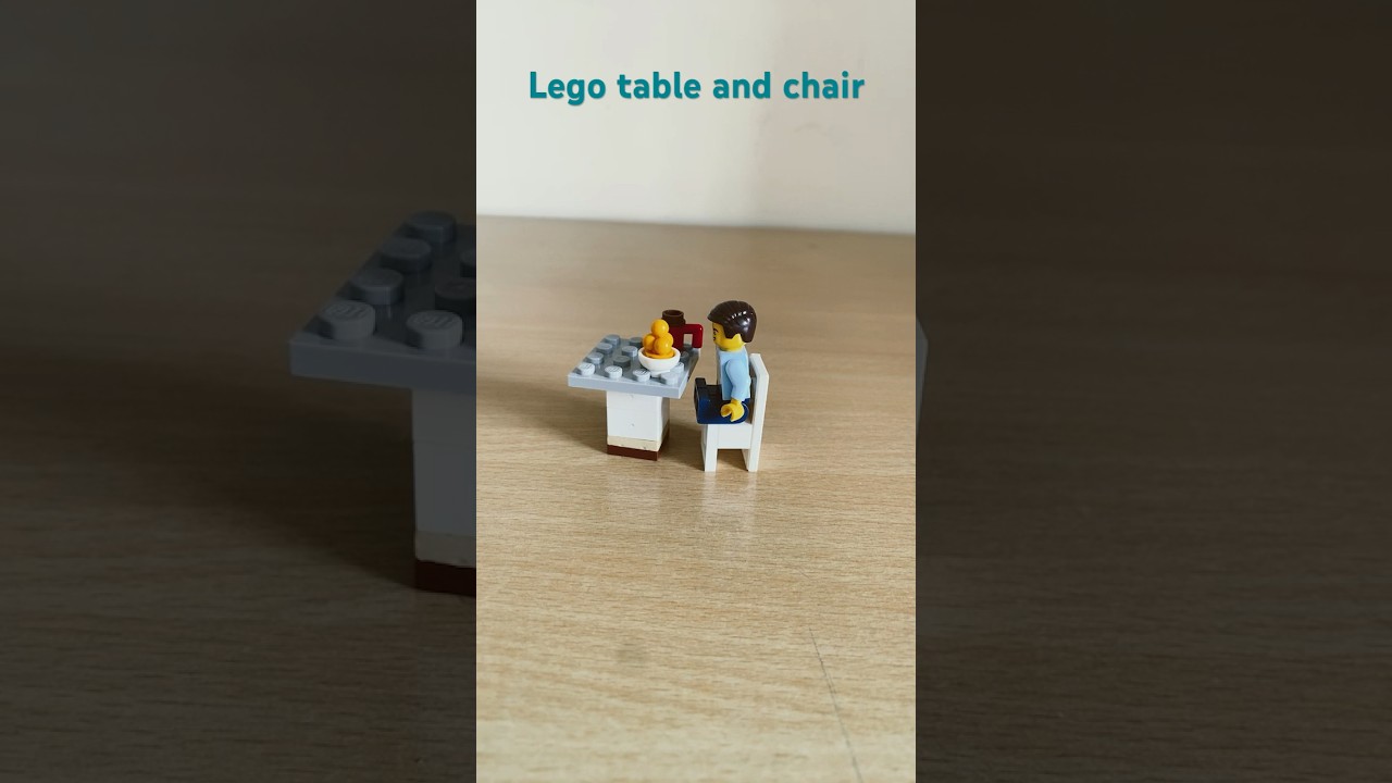 How to make a lego table and chair 