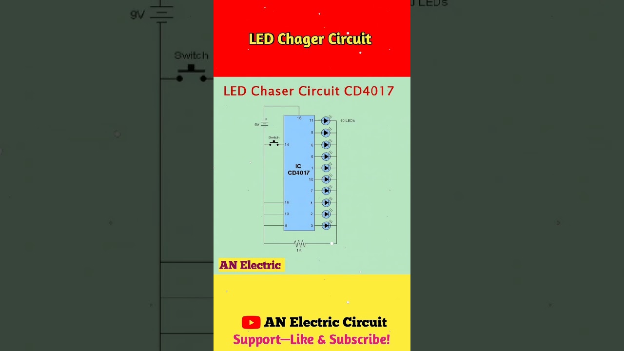 LED Chaser Circuit CD4017 | 