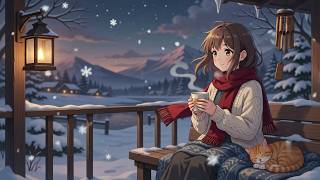 Studio Ghibli Winter Ambience | Quiet Snowfall, Warm Tea & Peaceful Piano for Sleep