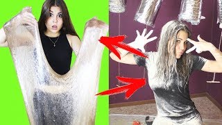 СМЕШНОЙ МУЗЫКАЛЬНЫЙ ЧЕЛЛЕНДЖ С ВОДОЙ | ВОДЯНАЯ БОМБОЧКА | 7 КГ ЛИЗУНА? 100 ЛИЗУНОВ НА ПОТОЛКЕ?