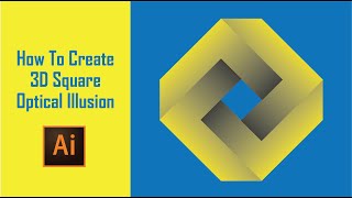 Create 3d square optical illusion and mobius ring block in Illustrator | Basic Illustrator Tutorial screenshot 3