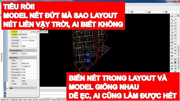 Lỗi linetype scale trong model và layout khác nhau