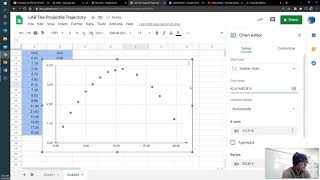 LAB The Projectile Trajectory Graphing the data