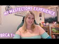 My mastectomy  reconstruction vlog brca 1 positive