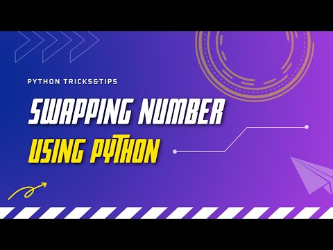 Swapping two numbers in python|python programming