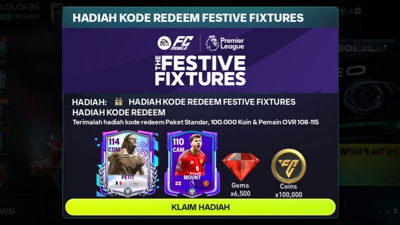 2 KODE REDEEM FC MOBILE TERBARU HARI INI CLAIM PEMAIN 115 GRATIS | CARA REDEEM FC MOBILE
