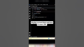 Display current Date and time in react JSX#reactjs #react #currenttime #code