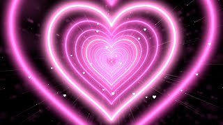 [4K] Heart Moving Background💖Pink Heart Background | Animated Background Video Loop 4 Hours