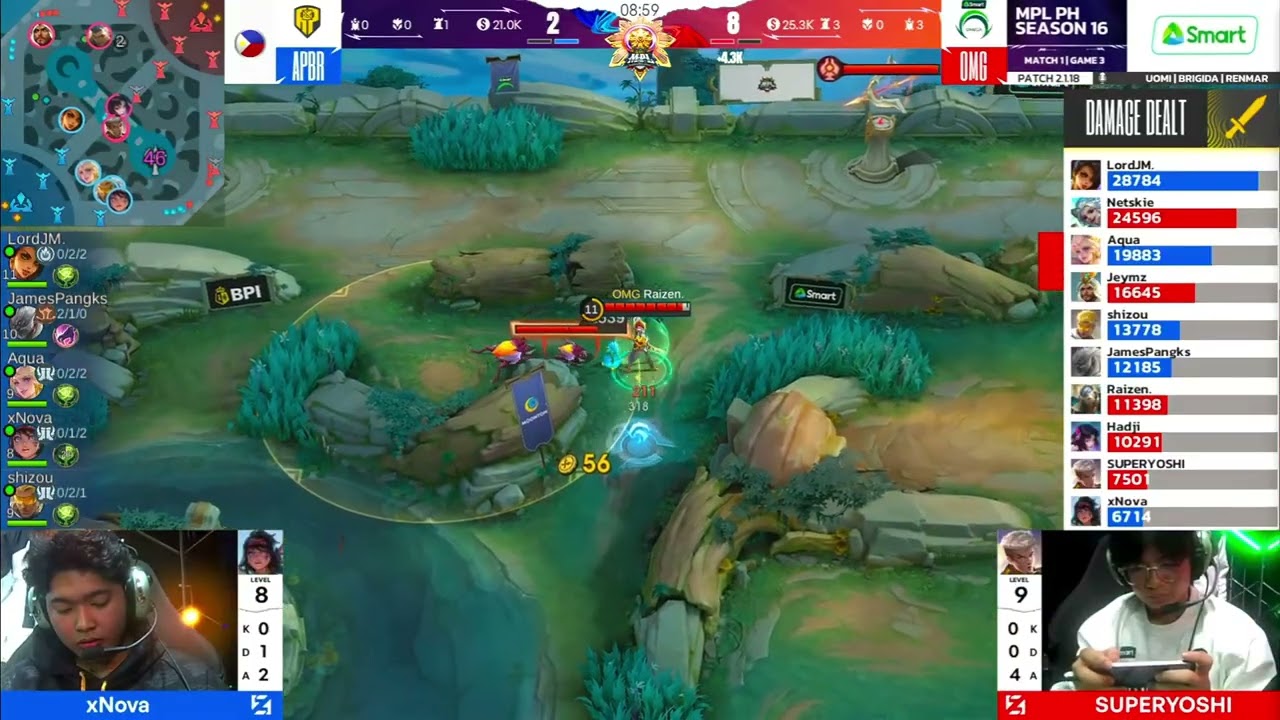 AP Bren против Smart Omega, игра 3 | MPL PH, сезон 16 — регулярный сезон, раунд 2 