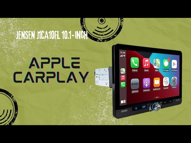 JENSEN J1CA10FL 10.1-inch Certified Apple CarPlay & Android Auto