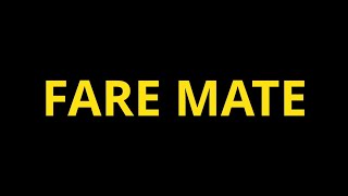 FARE MATE Skit - A Fare Calculator App 