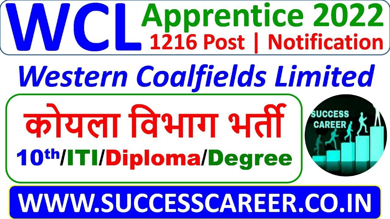 Western Coalfields Limited Apprentice 2022 | WCL Apprentice 2022 | ITI, 10th, Diploma, Graduate