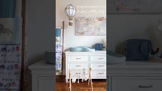 A few tips for creating a hot air balloon themed nursery /kids room🤍 #neutralnursery #nurserydecor