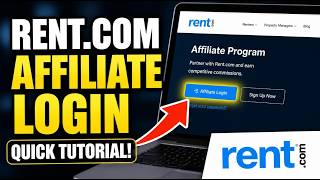 How to login to Rent.com affiliate program for tenant signups - Quick Tutorial