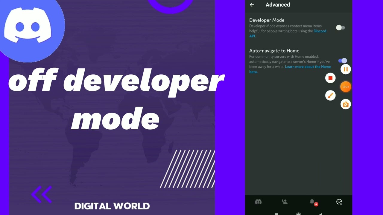 How To Turn Off Developer Mode On Discord App