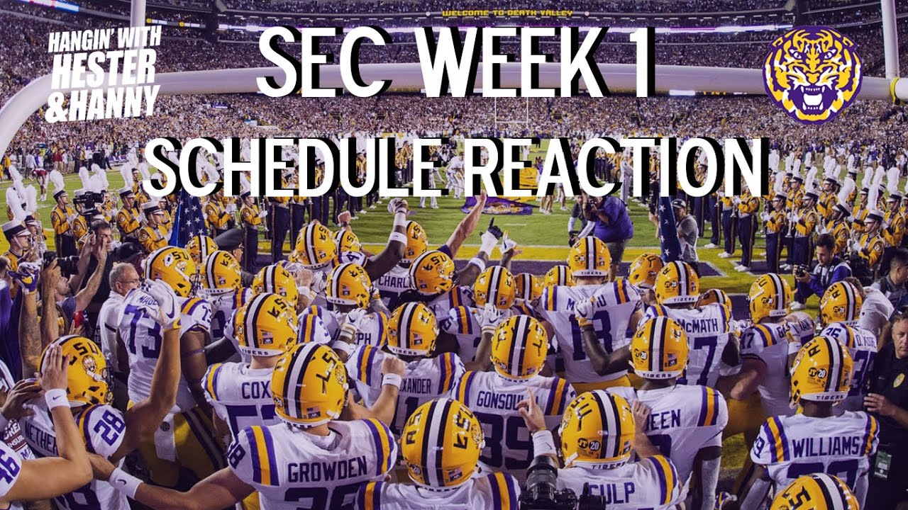 Sec Week 1 Schedule Printable