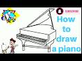 كيف ترسم بيانو باحترافية           