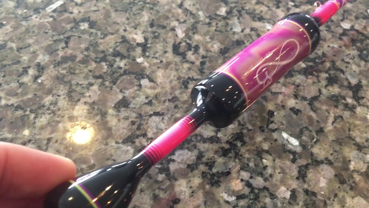 36” custom noodle rod with handmade custom carbon fiber grips, tiger and fully closed cross wrap