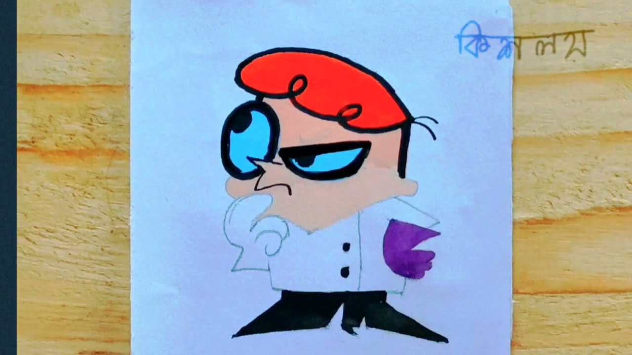 Dr Dexter cartoon  painting for children l dexter's laboratory l stop motion video l easy to learn