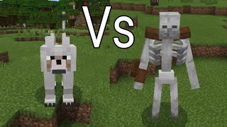 Lobo Grande Vs Skeleto Mutante Minecraft Peleas Épicas